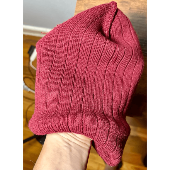 Vintage 1990s Washington Redskins NFL Women’s/Kid’s Burgundy Knit Hat Beanie - Picture 7 of 12